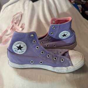 Converse Kids Purple High-Top Sneakers